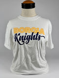 T Shirt - Borgia Knights Retro - White