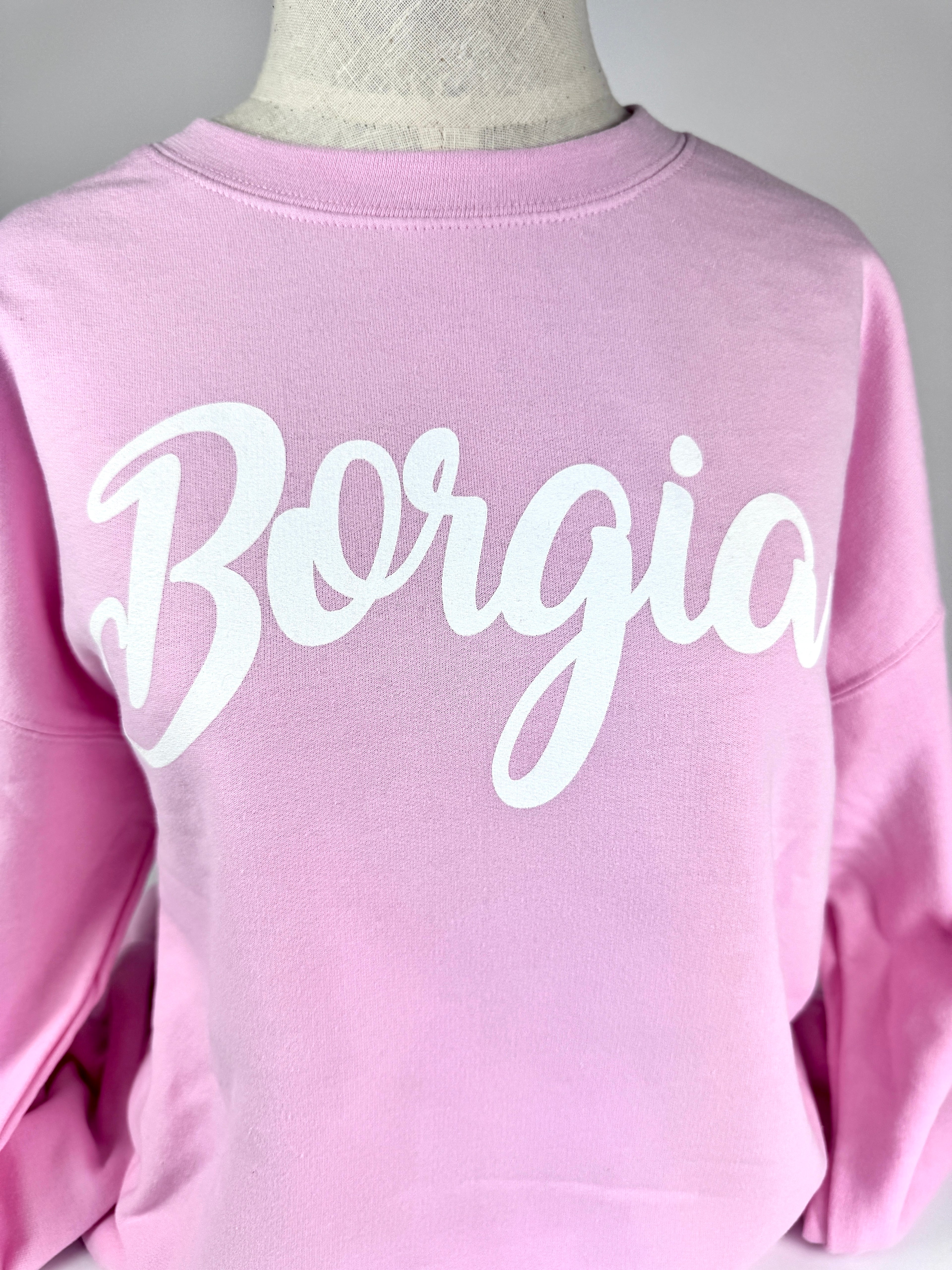 Crewneck Sweatshirt - Borgia- Light Pink