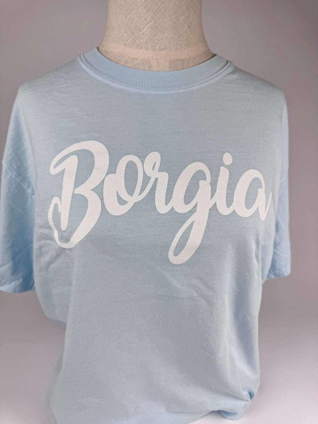 T-shirt Fancy BORGIA  Light Blue, Comfort color