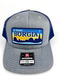 Trucker hat cityscape - Gray/ Blue