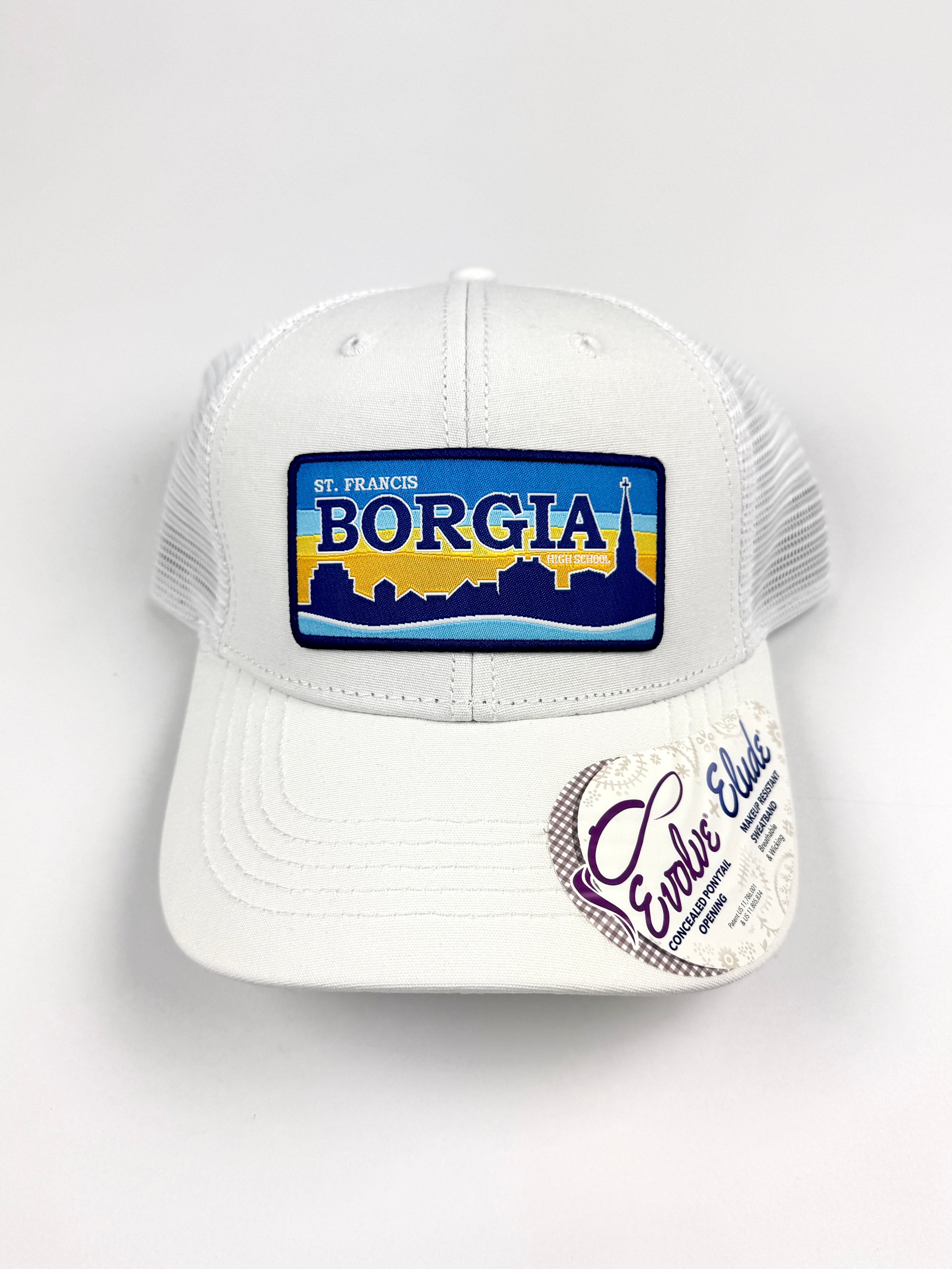 Trucker hat cityscape - White/ white