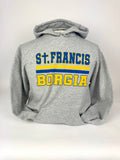 Hoodie-St. Francis Borgia Cross-Grey
