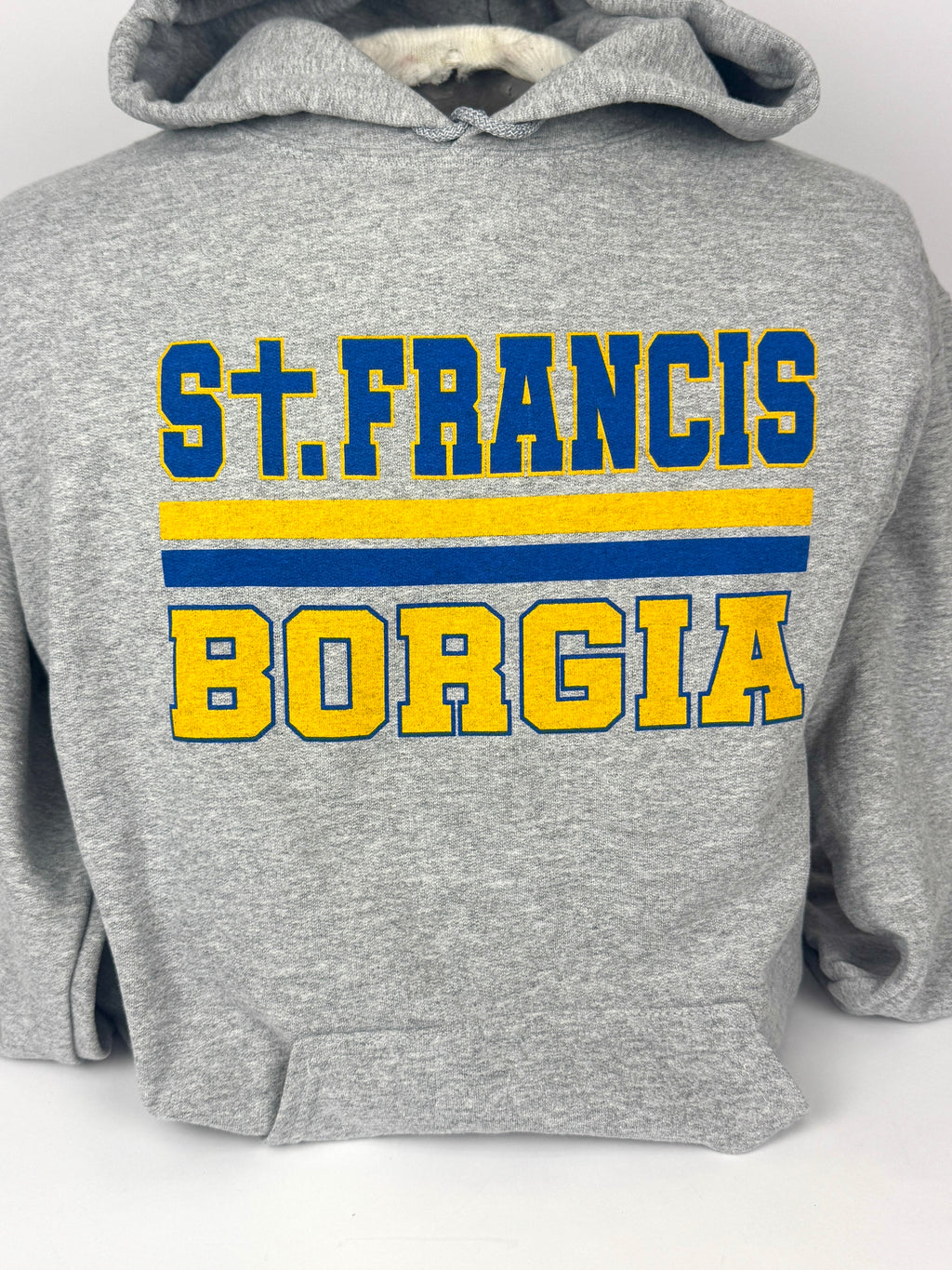 Hoodie-St. Francis Borgia Cross-Grey