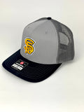 TRUCKER HAT- SFB - Gray/ Gray with Navy Bill