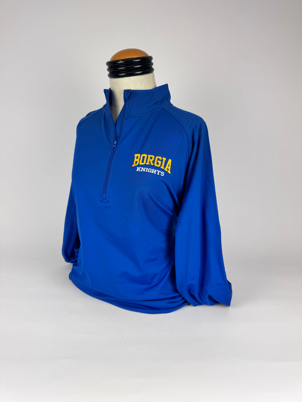 Quarter Zip-Borgia Knights- Royal Blue