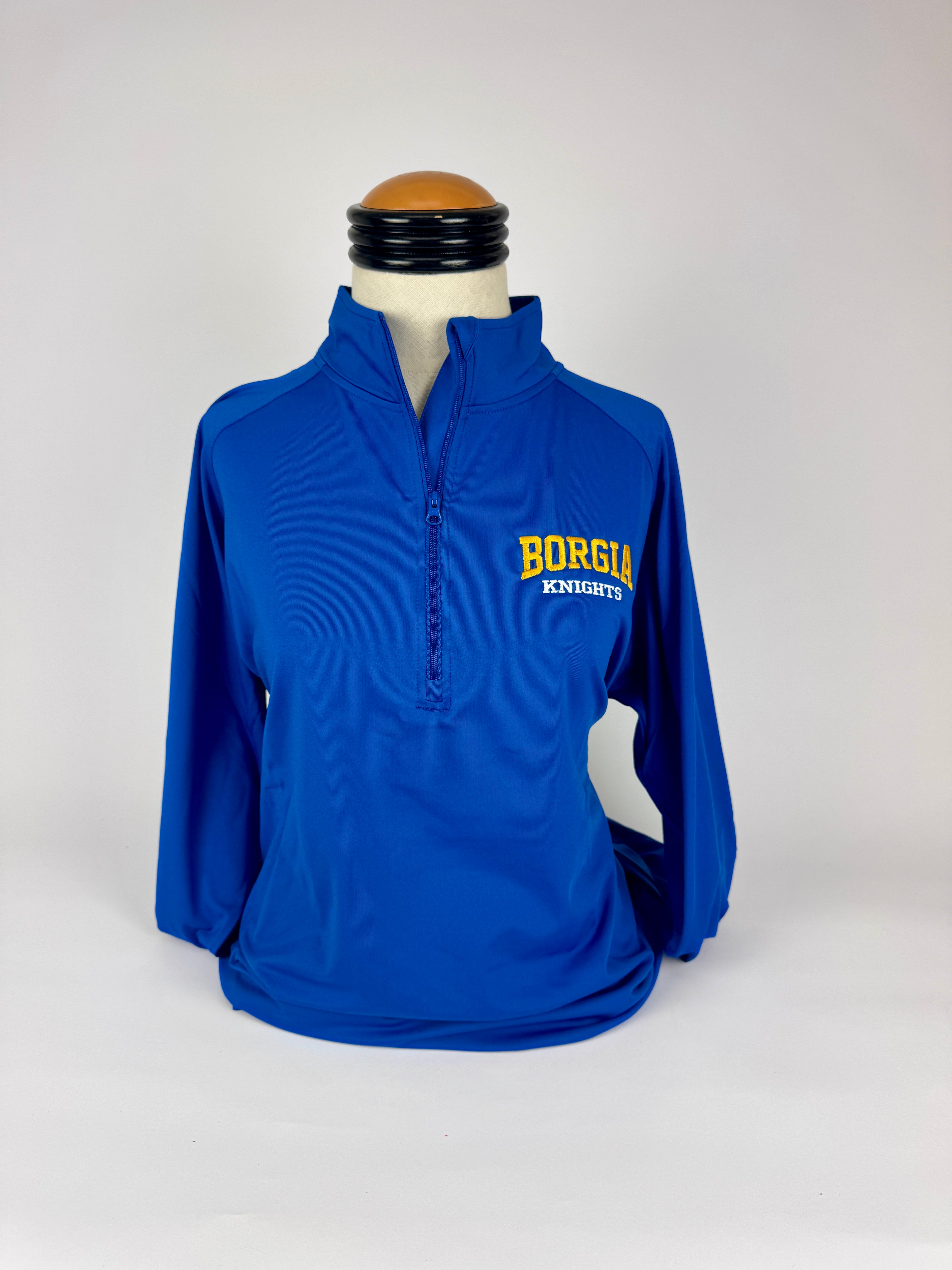 Quarter Zip-Borgia Knights- Royal Blue