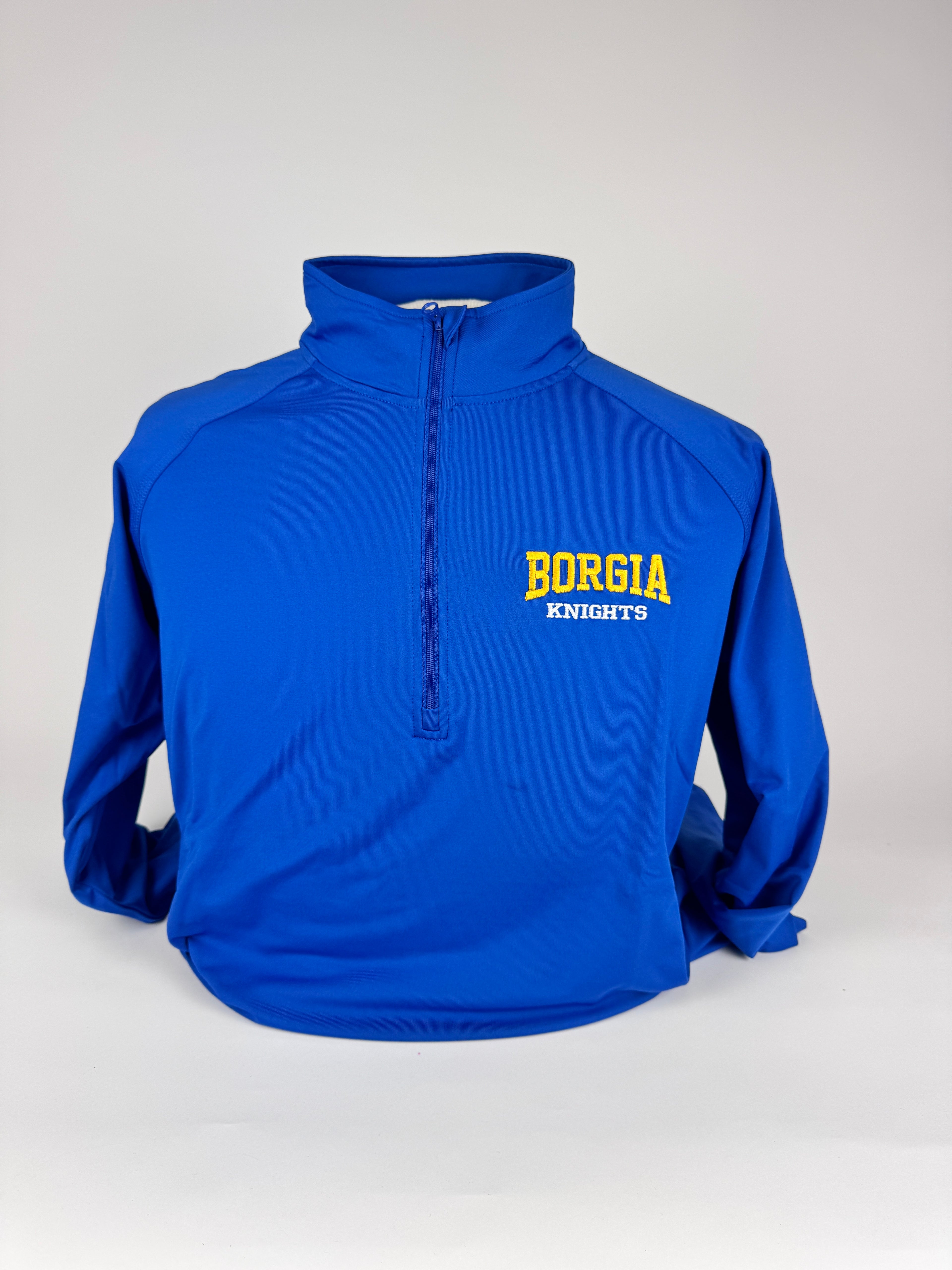 Quarter Zip-Borgia Knights- Royal Blue