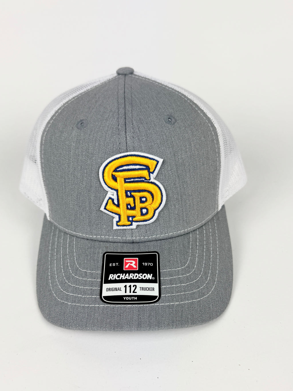 Youth TRUCKER HAT- SFB - Gray / White