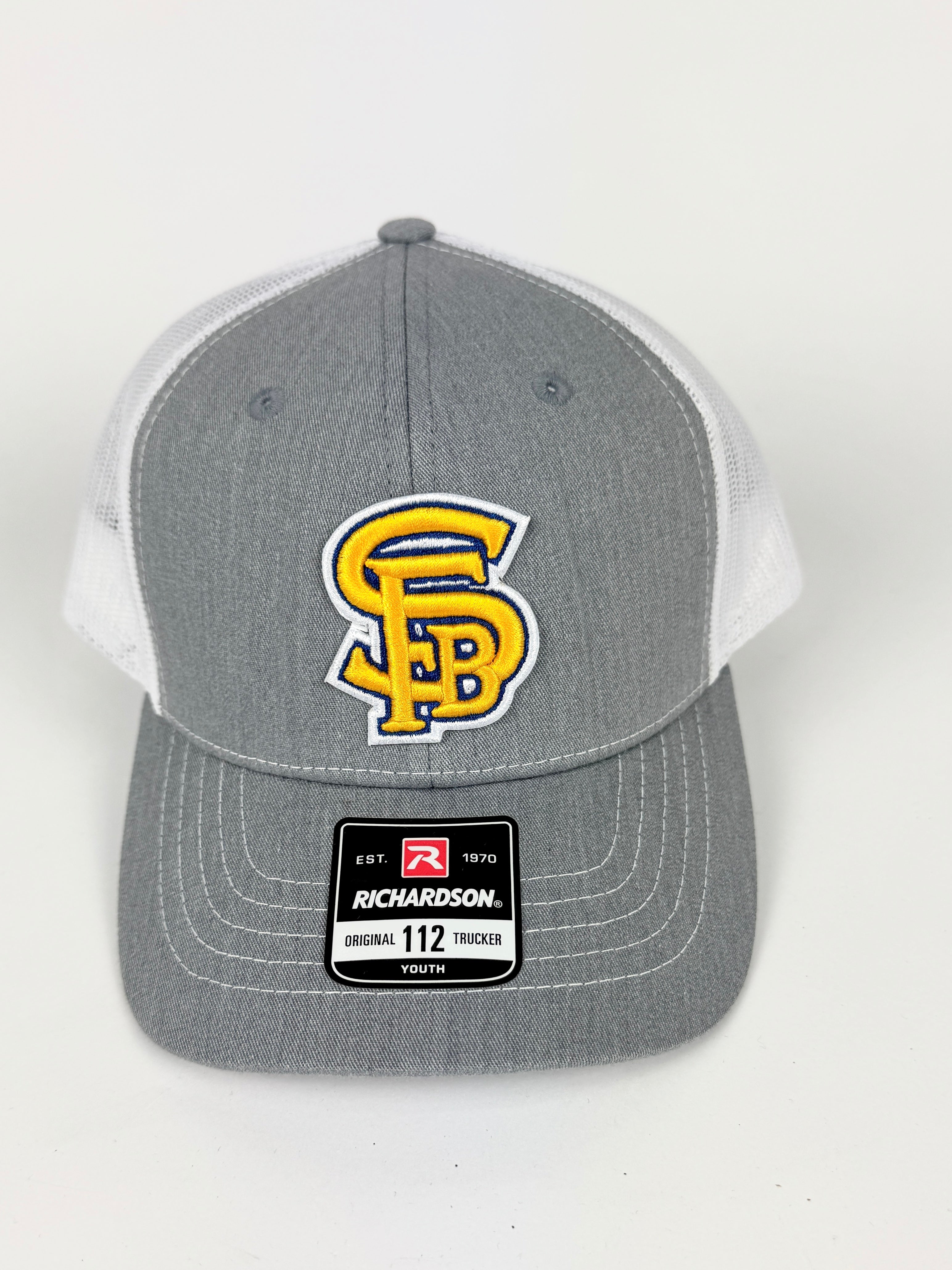 Youth TRUCKER HAT- SFB - Gray / White