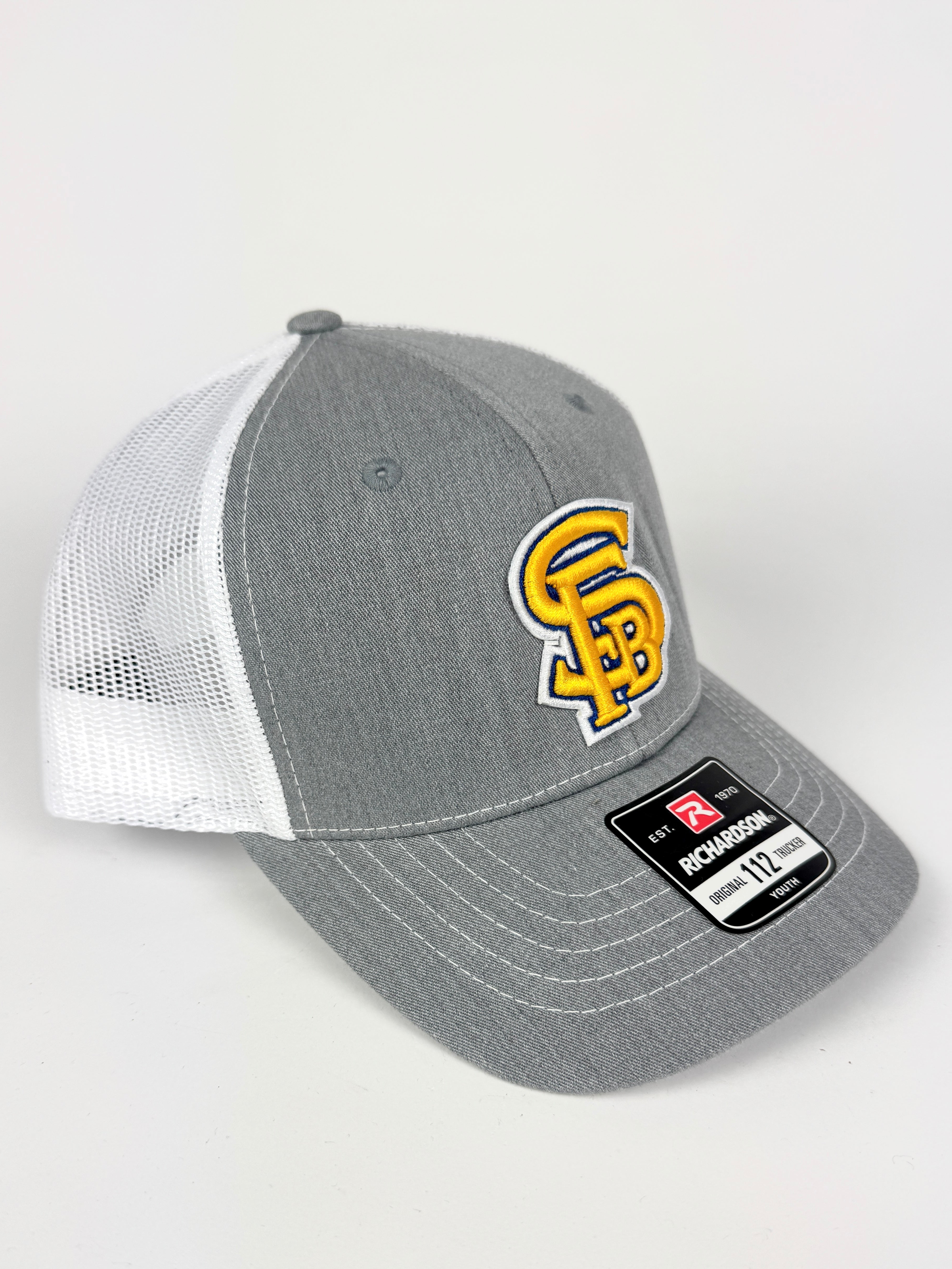 Youth TRUCKER HAT- SFB - Gray / White