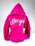 Hoodie Fancy Borgia in Dark Pink