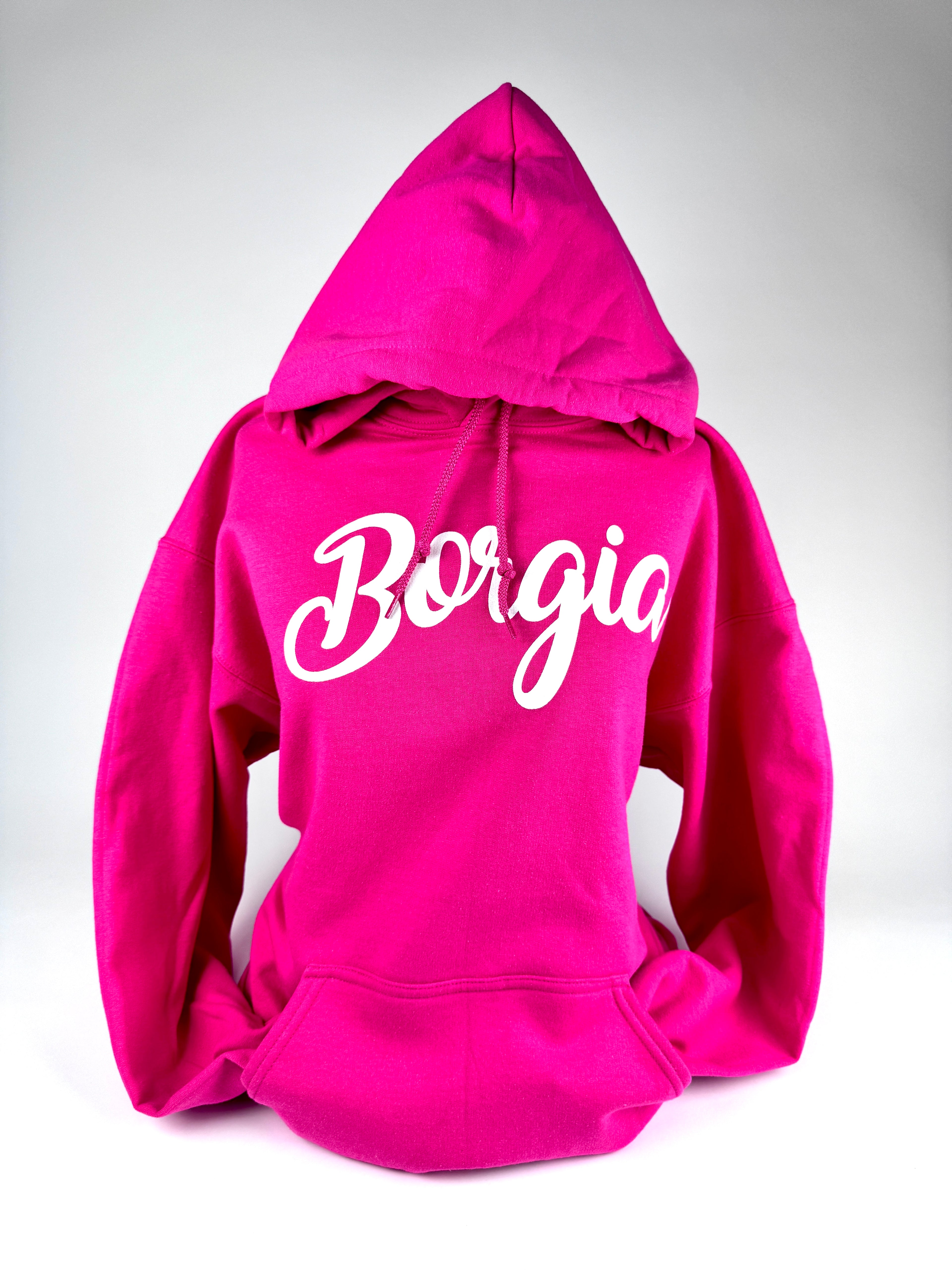 Hoodie Fancy Borgia in Dark Pink